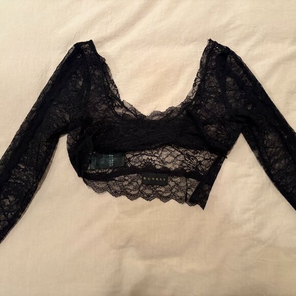 Dundas, Crop Lace Top | Size: 38 - Picture 7 of 7